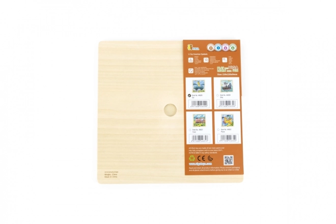 Puzzle in legno 9 pezzi - Auto