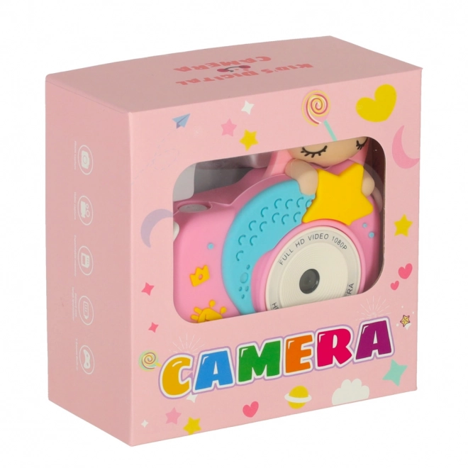 Fotocamera digitale per bambini rosa