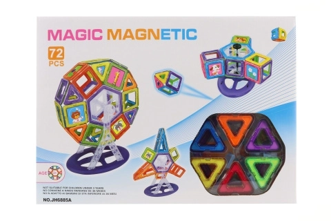 Costruzioni Magnetiche 72 Pezzi