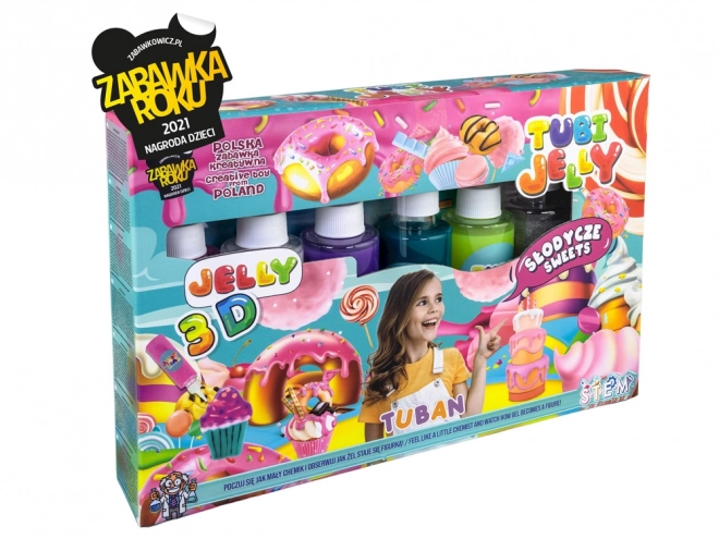 Set Tubi Jelly 6 colori - Dolci