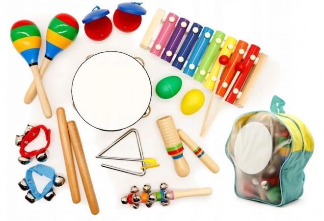 Set Musicale di 10 Strumenti per Bambini con Zaino Ecotoys