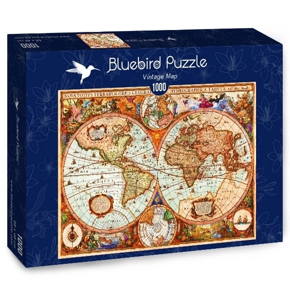 Puzzle mappa storica Bluebird 1000 pezzi