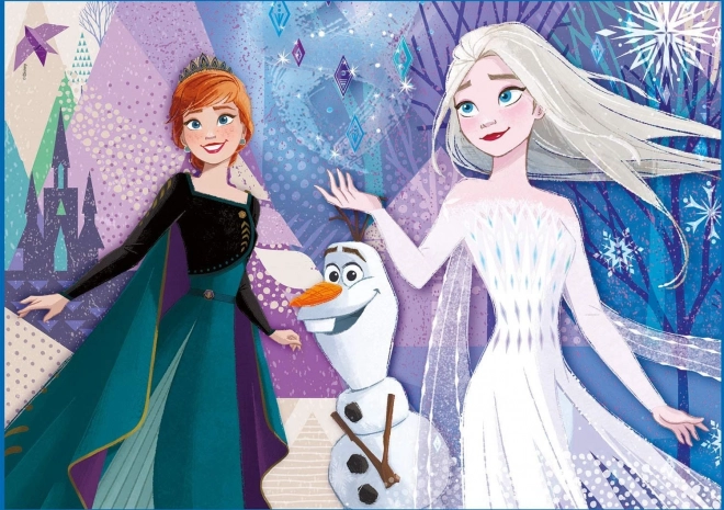 Puzzle con Gioielli Frozen 2: Sorelle 104 Pezzi