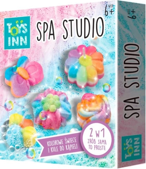 Creative SPA Studio Set di candele floreali e bombe da bagno