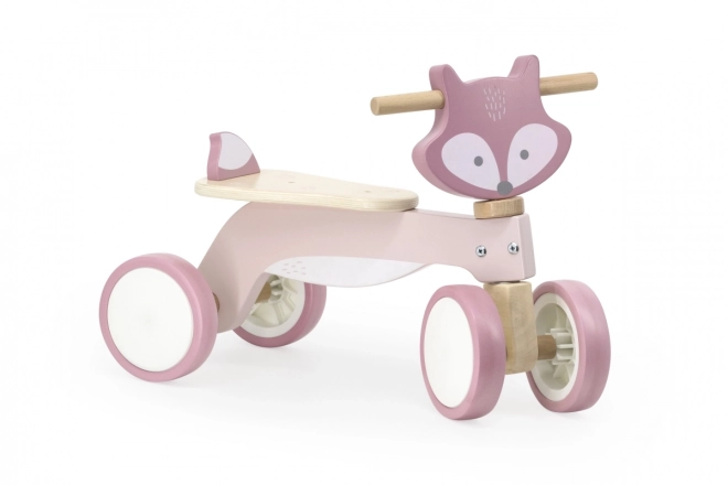 Bicicletta di legno per bambini con volpe