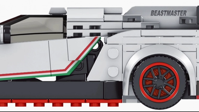 Auto Sportivo da Costruzione 398 Pezzi Bianco