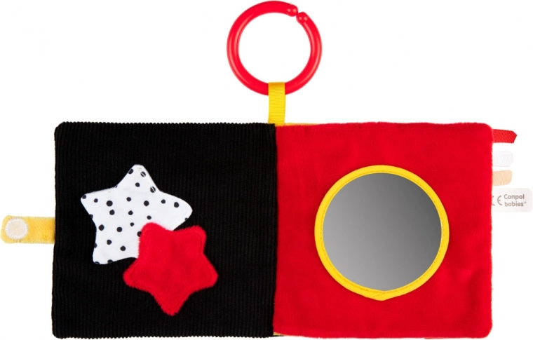 Pagine a contrasto e specchietto per stimolare la vista