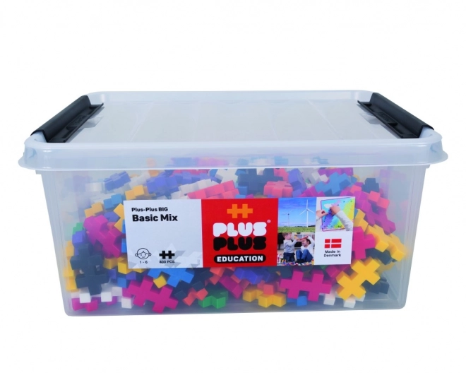 Scatola Plus-Plus Grande 400 Pezzi Colori Base