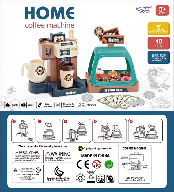 Caffettiera con vetrina per dolci Woopie