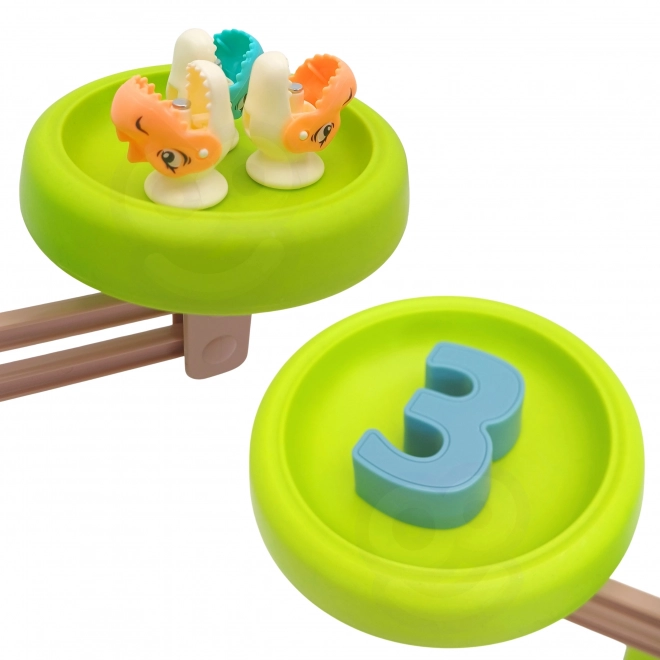 Gioco educativo Dinozaur con bilancia e cattura di WOOPIE