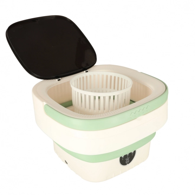 Lavatrice portatile pieghevole da viaggio verde 12L