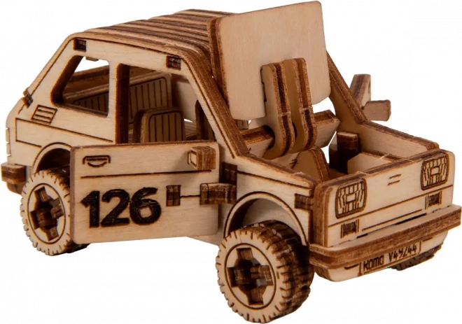 Puzzle 3D in legno - modello auto da rally