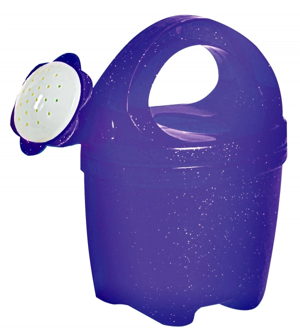 Annaffiatoio trasparente con glitter 1,5 l - viola