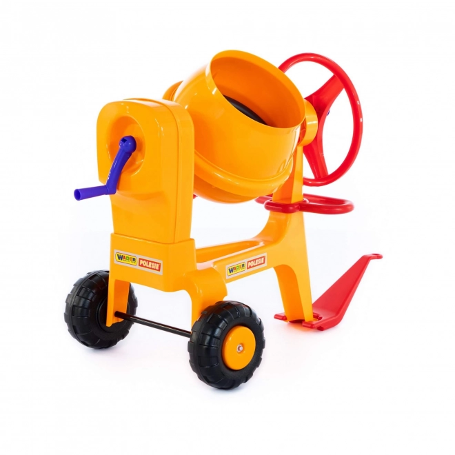 Betoniera da costruzione per bambini con dispositivo di traino