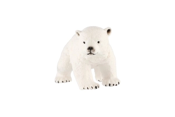 Cucciolo di Orso Polare di Plastica 6cm in Sacchetto