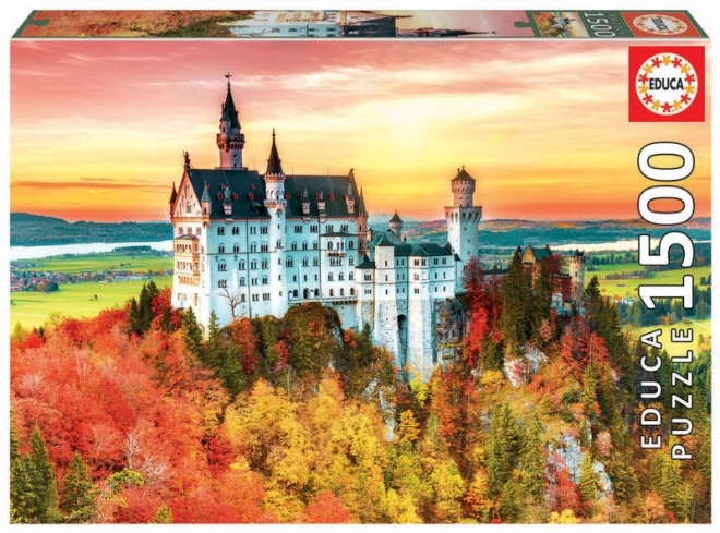 Puzzle Educa Autunno al Neuschwanstein 1500 pezzi