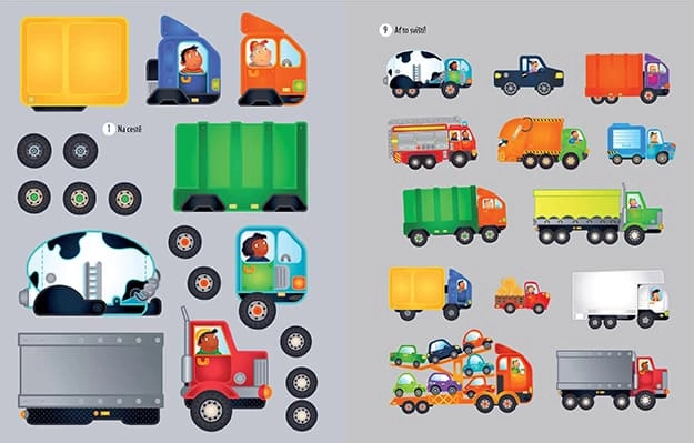 Libro di adesivi Camion