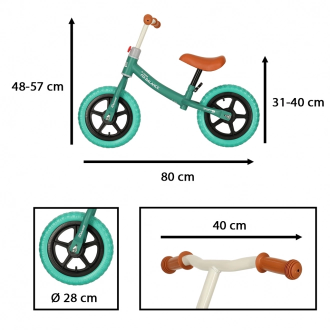 Bicicletta senza pedali Trike Fix Balance turchese