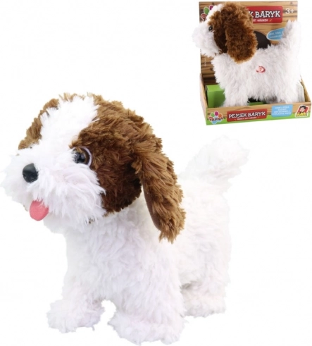 Cagnolino di peluche a passeggio
