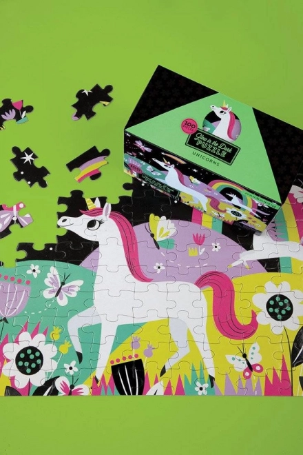 Puzzle Unicorno che Brilla al Buio 100 Pezzi