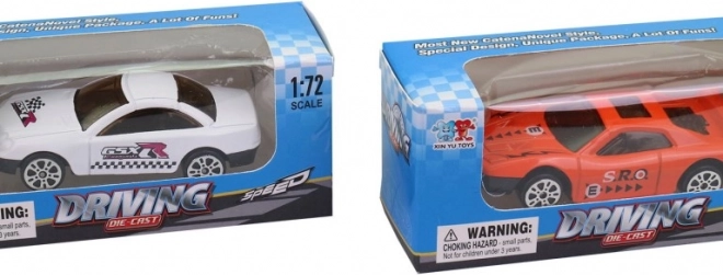 Auto da corsa 7 cm con ruote libere
