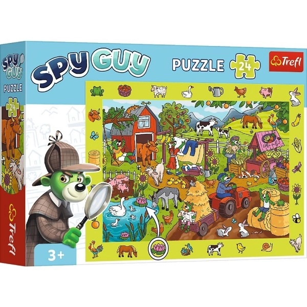 Puzzle Osservativi Spy Guy Fattoria 24 Pezzi