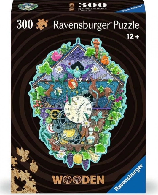 Puzzle sagomato in legno Orologio a Cucù Ravensburger 300 pezzi