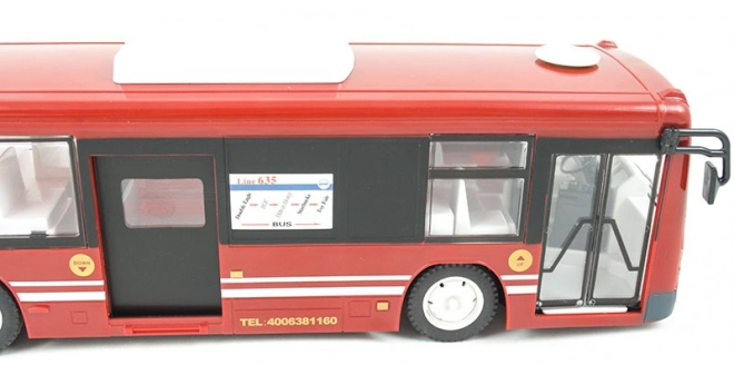 Autobus telecomandato per bambini 6+ rosso 1:20 con suoni e luci