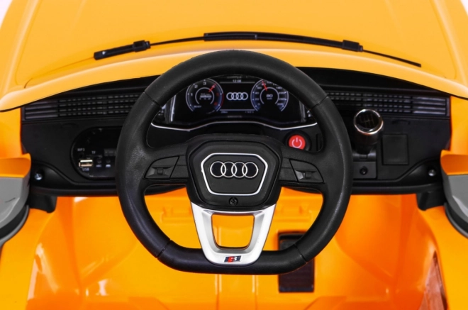 Audi Q8 Sollevatore per bambini batteria gialla + Telecomando + EVA + Partenza Lenta + MP3 USB + LED