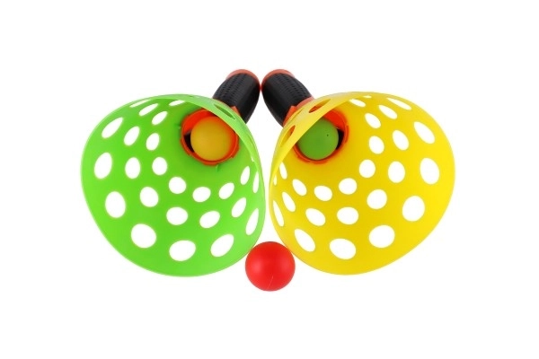 Catch ball gioco grande plastica 25cm con 2 pezzi e palla in rete