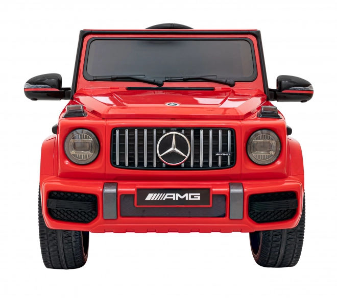 Mercedes AMG G63 per bambini Rosso + telecomando + MP3 LED + avvio lento + EVA + cinture