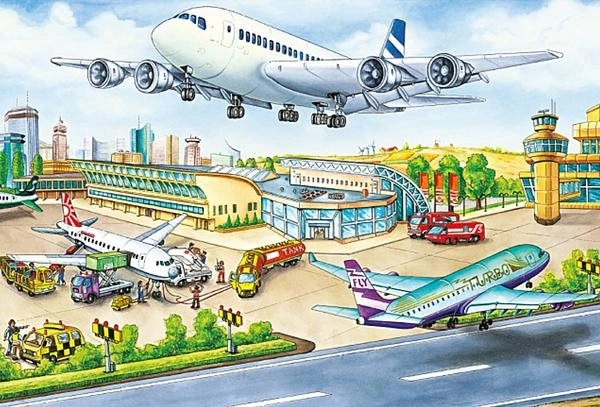 Aeroporto ricco di azione