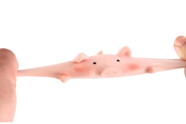 Porcellino antistress elastico in silicone 6 cm