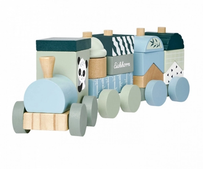 Blocchi del treno in legno Eichhorn