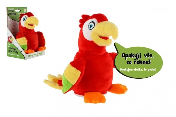 Pappagallo Parlanino Di Peluche 16cm