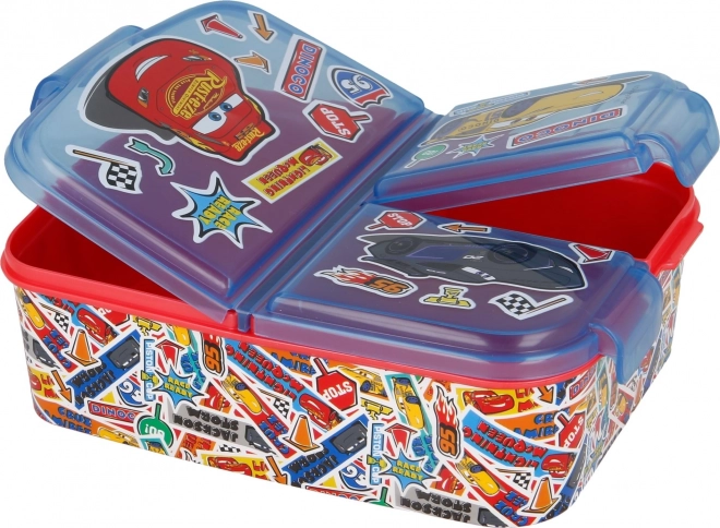 Multi box per la merenda con adesivi Cars