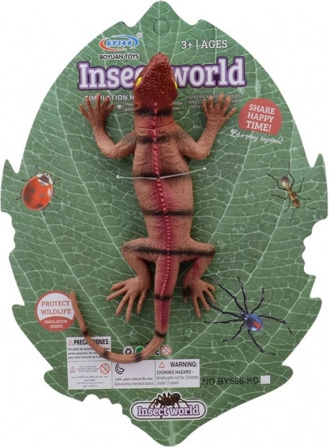 Giocattolo di plastica lucertola 27 x 9 cm
