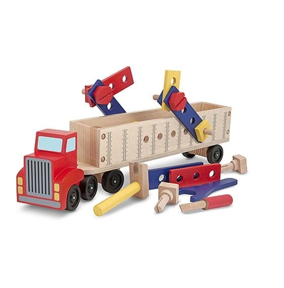 Camion dei attrezzi in legno per bambini