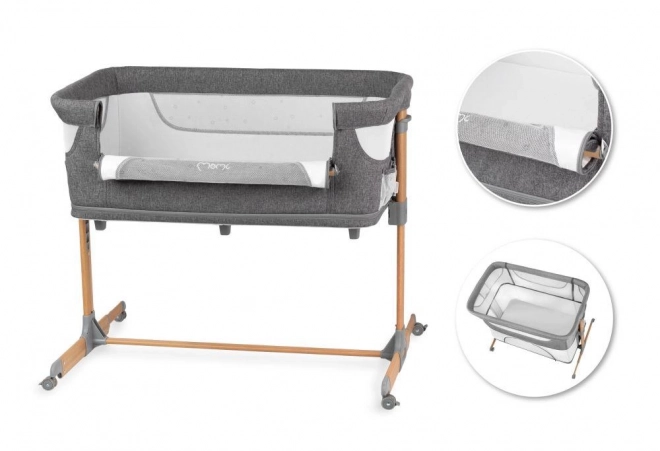 Culla MoMi Smart Bed 3 in 1 grigia