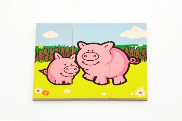 Puzzle i miei primi animali in legno