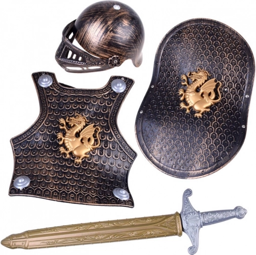 Armatura per cavaliere + Elmo Scudo Spada ZA0666