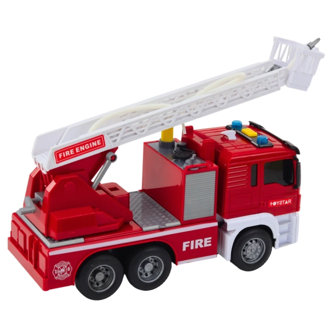 Camion dei pompieri con braccio estraibile, acqua, luci e suoni