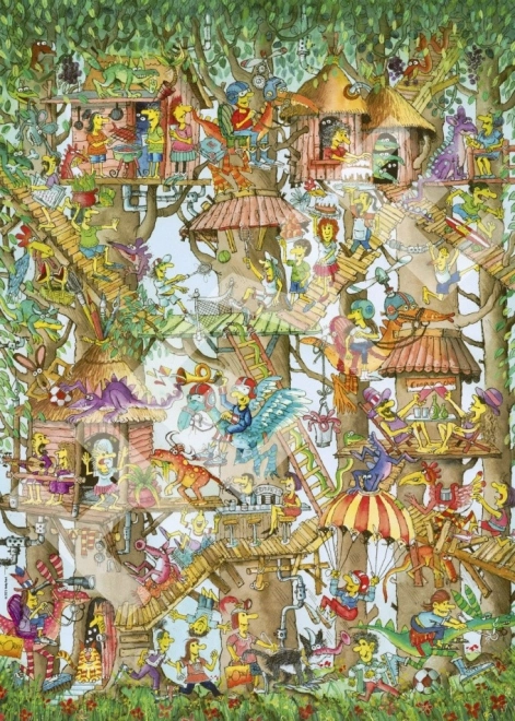 Puzzle di HEYE Chaty sugli alberi 1000 pezzi