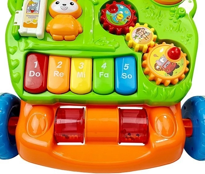 Pannello interattivo con pianoforte a 5 tasti