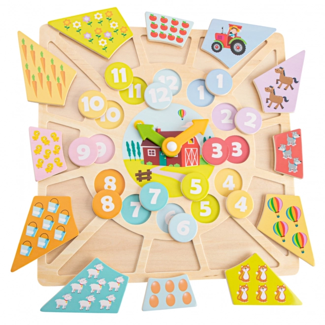 Orologio Educativo e Puzzle 2 in 1