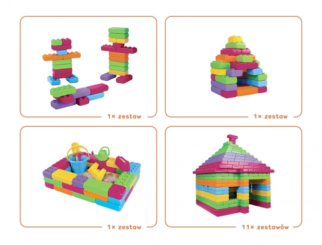 Blocchi Costruzione Pastello 33 Pezzi