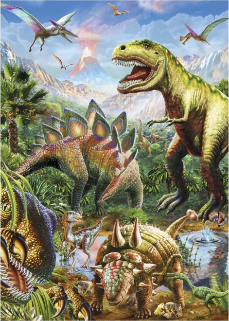 Puzzle luminoso mondo dei dinosauri 100 XL pezzi