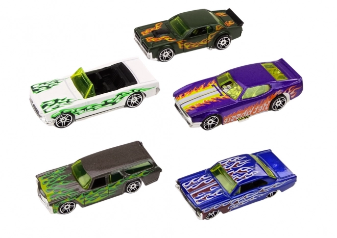 Set di macchinine metalliche 1:64 con 5 automobili