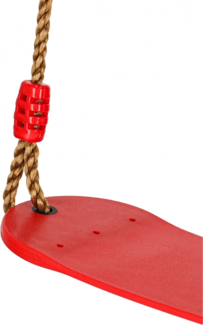 Altalena da giardino per bambini piatta e resistente rossa