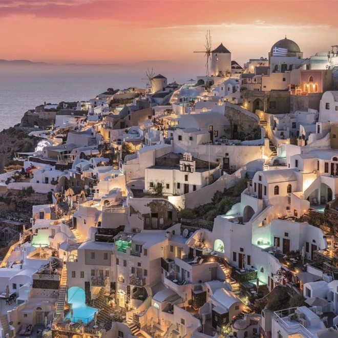 Puzzle Sfumature di Santorini 1000 pezzi